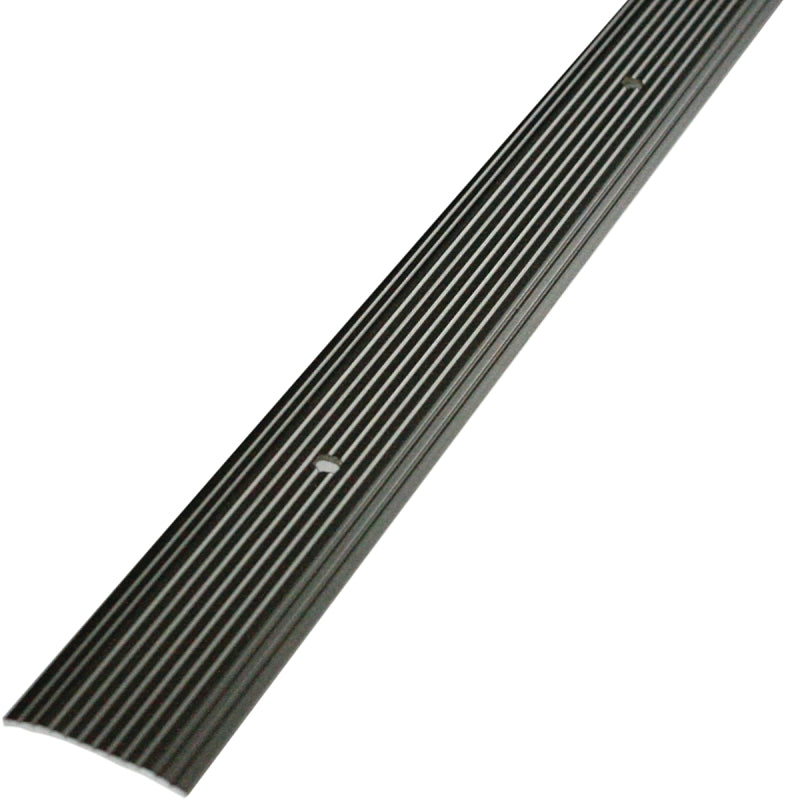 M-D M-D 43874 Seam Binder, 72 in L, 1-1/4 in W, Fluted Surface, Aluminum, Pewter