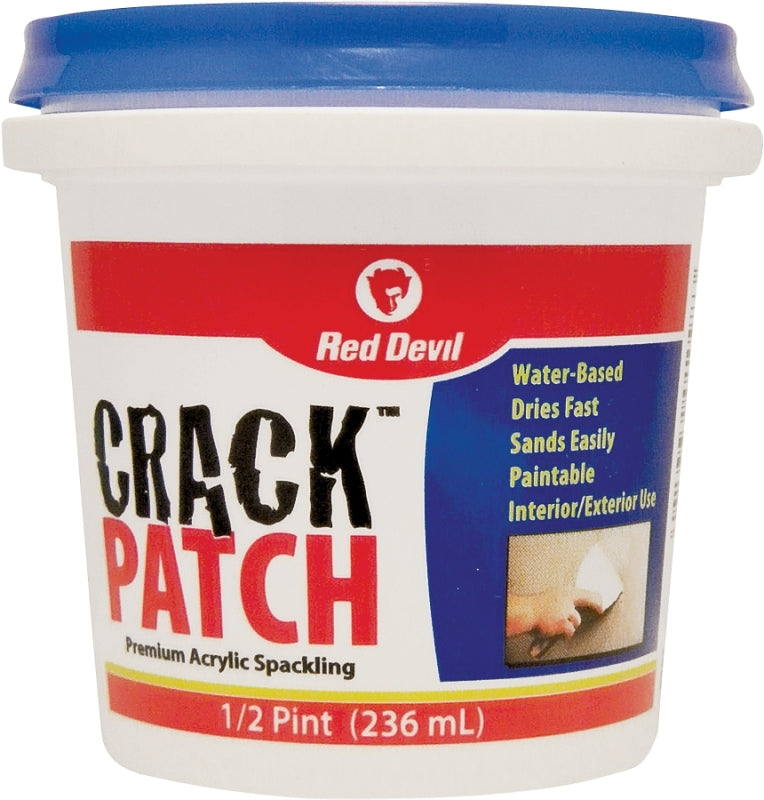 RED DEVIL Red Devil 0802 Spackling, White, 0.5 pt Tub PAINT RED DEVIL