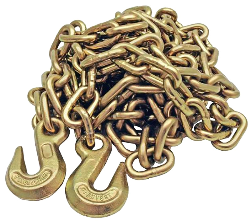 BARON Baron TC7051616 Tow Chain, 5/16 in Trade, 16 ft L, Grade 70 Grade, 4700 lb Working Load, Gold Zinc AUTOMOTIVE BARON