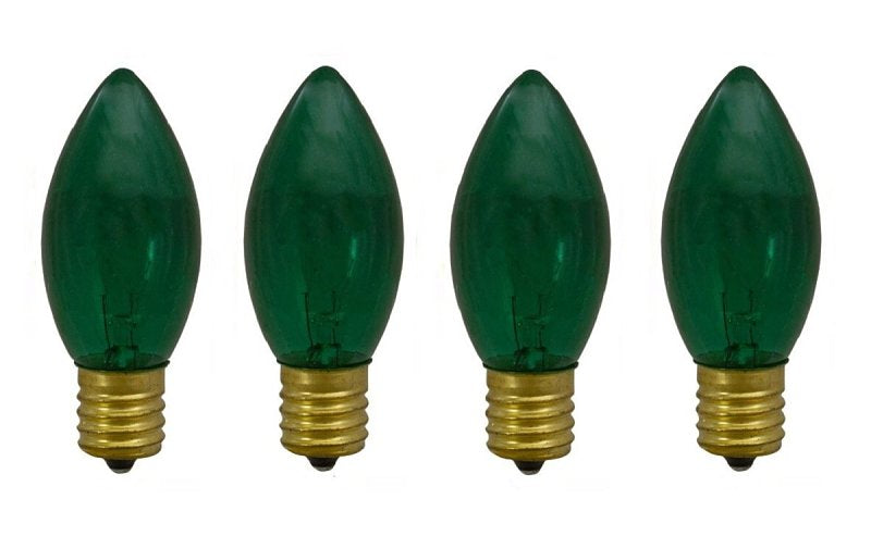 SANTAS FOREST Santas Forest 28988 Filament Bulb, C9 Lamp Base, Green