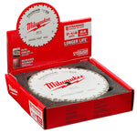 MILWAUKEE Milwaukee 48-41-0720 Circular Saw Blade, 7-1/4 in Dia, 5/8 in Arbor, Cobalt/Tungsten Carbide Cutting Edge, 10/PK TOOLS MILWAUKEE