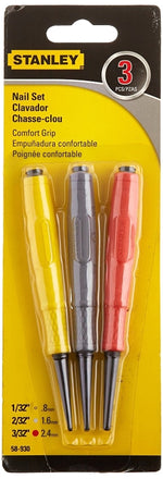 STANLEY STANLEY 58-930 Nail Set, Steel, Specifications: 1/32 in Tip