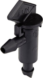 RAINDRIP Raindrip 121010B Flag Dripper, 1/4 x 1/2 in Connection, 1 gph, Black