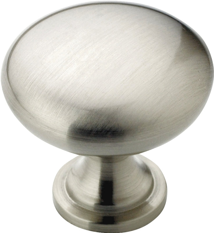 AMEROCK Amerock Edona Series BP53005G10 Cabinet Knob, 1-1/8 in Projection, Zinc, Satin Nickel