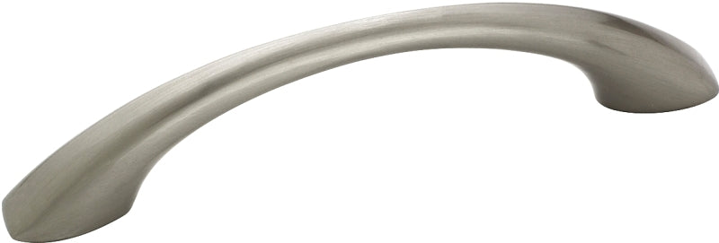 AMEROCK Amerock BP53003G10 Cabinet Pull, 4-13/16 in L Handle, 1-1/16 in Projection, Zinc, Satin Nickel