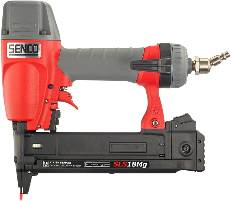 SENCO PRODUCTS Senco LS61H1P/SLS18MG Pneumatic Finish Stapler, 1/4 in W Crown, 110 Magazine, 2.4 scfm Air TOOLS SENCO PRODUCTS