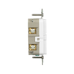 COOPER WIRING Eaton TRGF20W Tamper-Resistant Self-Test GFCI Receptacle, 125 V, 20 A, NEMA: NEMA 5-20R, Back, Side Wiring, White ELECTRICAL COOPER WIRING