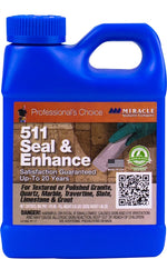 MIRACLE SEALANTS Miracle Sealants 511 Series SEENPT6 Seal and Enhance, 1 pt, Liquid, Solvent-Like