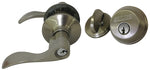 SCHLAGE LOCK Schlage FB50NVACC619 Rosette Set, Mechanical Lock, Lever Handle, Wave Design, Satin Nickel, Yes, 1 Grade, Metal
