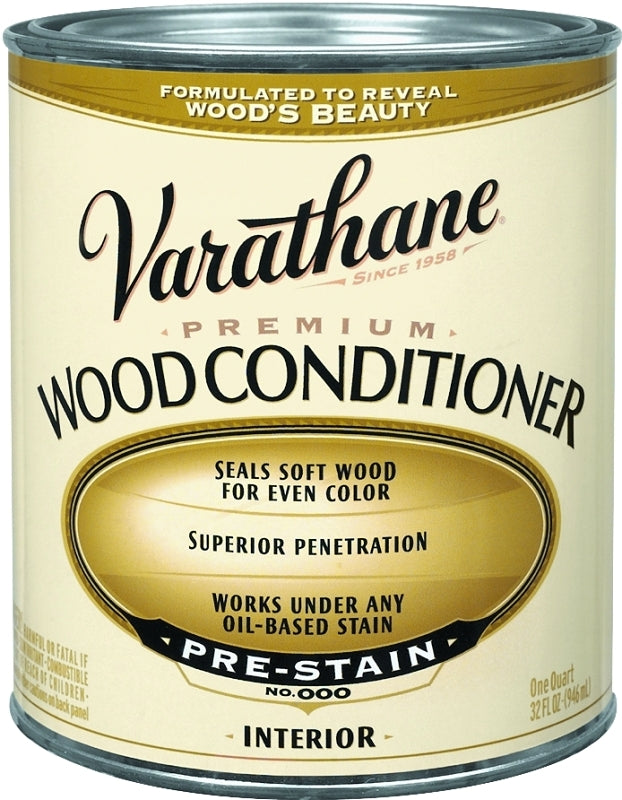 VARATHANE Varathane 211775H Premium Wood Conditioner, Clear, Liquid, 1 qt, Can
