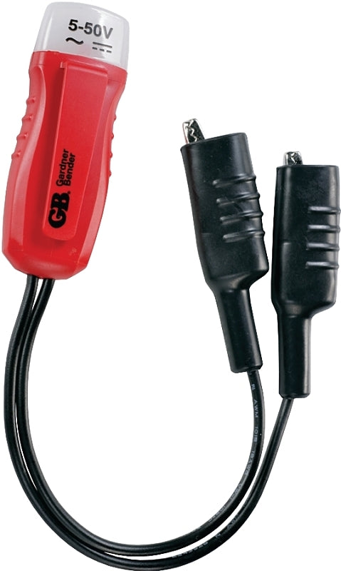 GB Gardner Bender GET-3202 Twin Probe Circuit Tester, 5 to 50 V, Functions: Voltage, Red ELECTRICAL GB