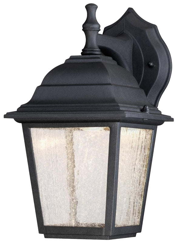 WESTINGHOUSE Westinghouse 6400100 Outdoor Wall Fixture, 9 W, 120 V, LED, 630, 3000 K, Aluminum, Black