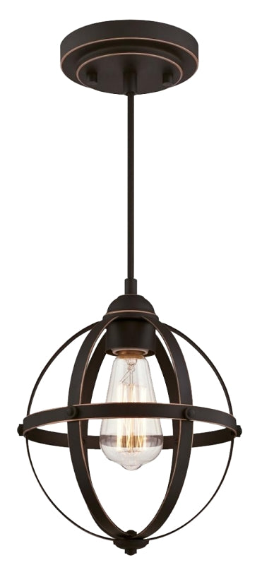 WESTINGHOUSE Westinghouse Stella Mira Series 6361900 Mini Pendant Fixture, 120 VAC, 1-Lamp, Oil Rubbed Bronze Fixture ELECTRICAL WESTINGHOUSE
