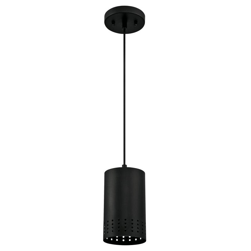 WESTINGHOUSE Westinghouse Phelps Series 6356600 Mini Pendant Light, 1-Lamp, Incandescent, LED Lamp, Metal Fixture, Black Fixture