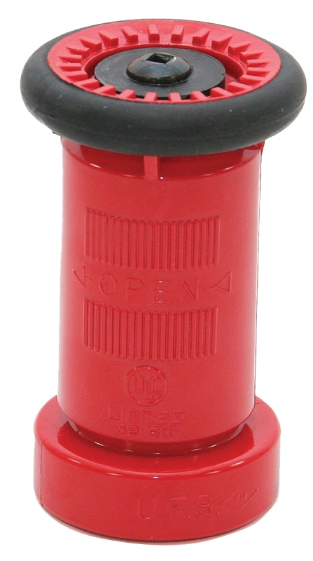 ABBOTT RUBBER Abbott Rubber JAHN-150-NST Hose Nozzle, 1-1/2 in, NST, Thermoplastic Rubber, Brass