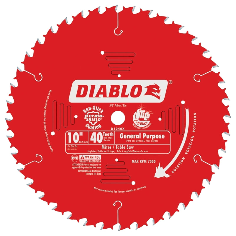 DIABLO CIRC SAW BLADE 10 X 40 X 5/8