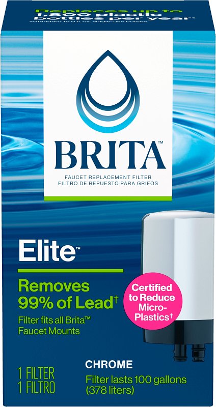 BRITA Brita 42617 Water Filter, 2 in Dia x 4-1/4 in L Dimensions, 100 gal PLUMBING, HEATING & VENTILATION BRITA