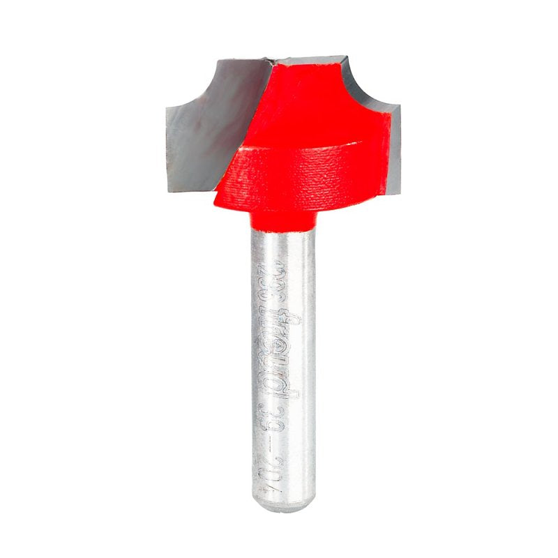 DIABLO Freud 39-204 Ovolo Beading Groove Router Bit, 7/8 in Dia Cutter, 1/2 in L Cutting, 1-3/4 in OAL, 1/4 in Dia Shank