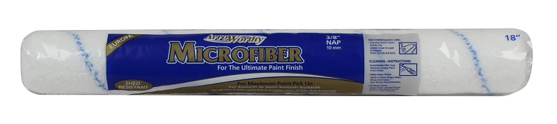 ARROWORTHY Arroworthy 18MFR3 Roller Cover, 3/8 in Thick Nap, 18 in L, Woven Fabric Cover