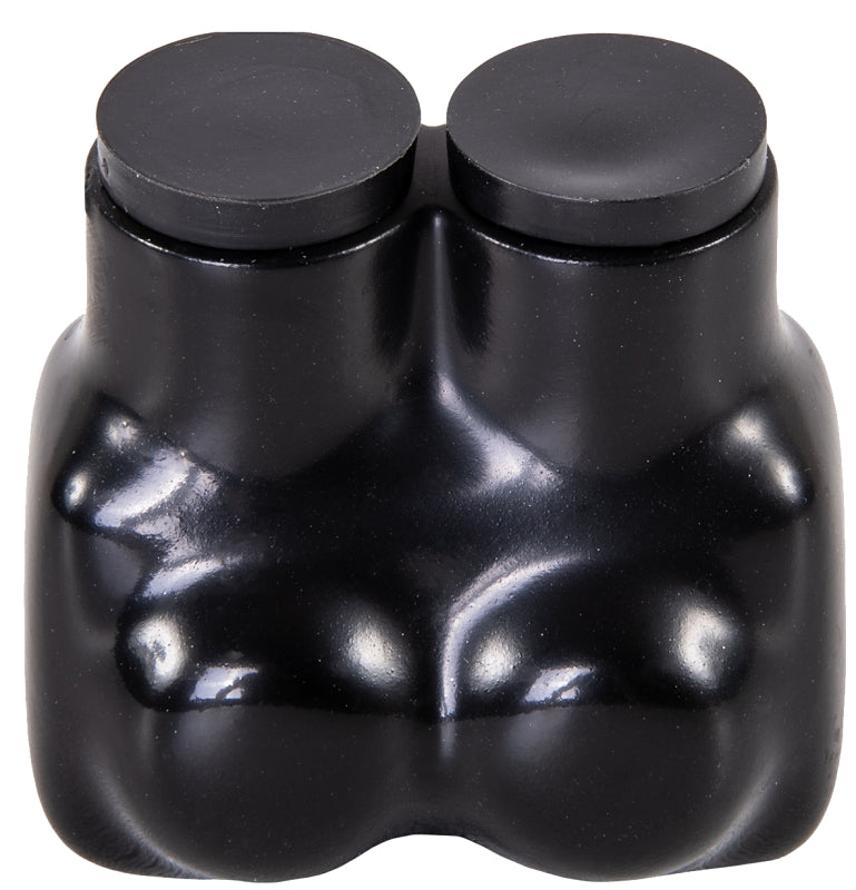 NSI NSI IT Series IT-4B Insulated Tap Connector, 4 to 14 AWG Wire, 2-Pole, Plastisol Housing Material, Black