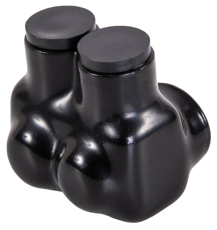 NSI NSI IT Series IT-3/0B Insulated Tap Connector, 3/0 to 6 AWG Wire, 2-Pole, Plastisol Housing Material, Black