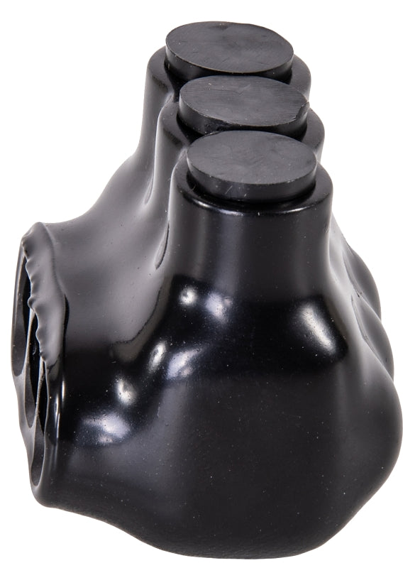 NSI NSI IPL Series IPL4-3B Insulated Multi-Tap Connector, 4 to 14 AWG Wire, 3-Pole, Plastisol Housing Material, Black ELECTRICAL NSI