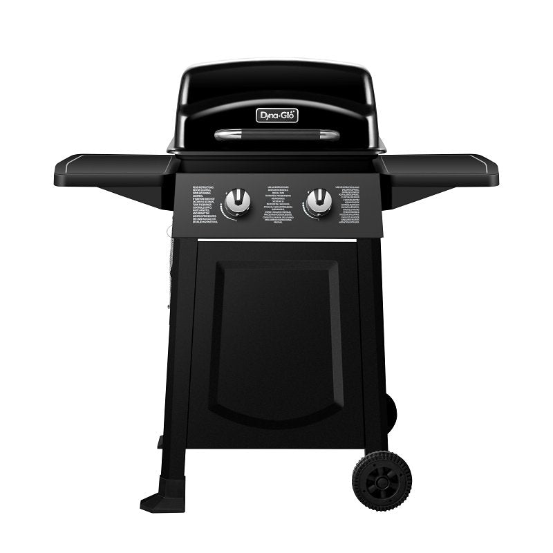 DYNA-GLO Dyna-Glo DGB300CNP-D Gas Grill, 20,000 Btu/hr BTU, Liquid Propane, 2-Burner, 310 sq-in Primary Cooking Surface, Black