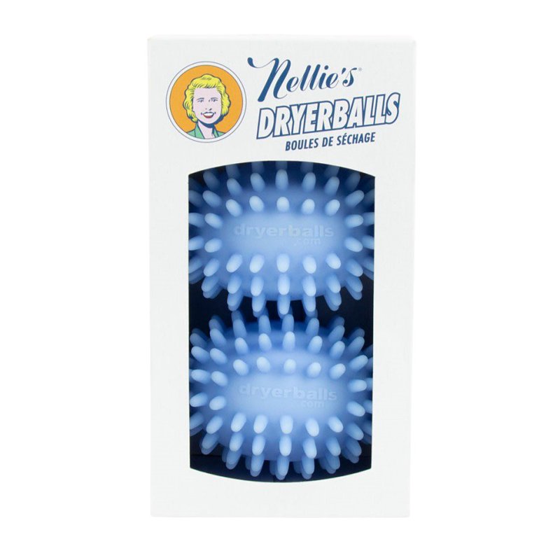 NELLIE'S CLEAN INC Nellie's NDB-E Fabric Softener Dryer Ball, TPR, Blue, 2-Pack