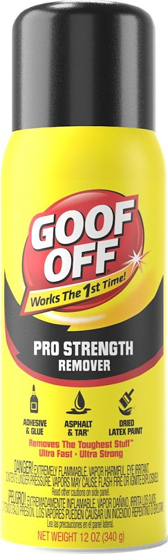 GOOF OFF Goof Off FG658 Multi-Purpose Latex Paint Remover, Liquid, Solvent, Colorless, 12 oz Aerosol Can