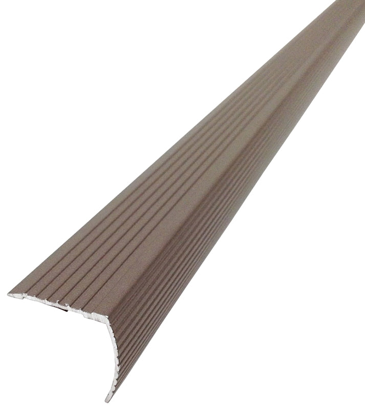 M-D M-D 43311 Fluted Stair Edge, 36 in L, 1.22 in W, Metal, Spice