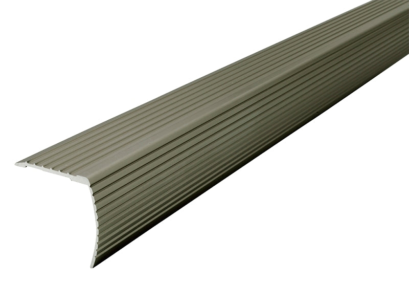 M-D M-D 43377 Fluted Stair Edging, 72 in L, Satin Nickel