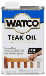 WATCO WATCO A67141 Teak Oil, Liquid, 1 qt Can PAINT WATCO