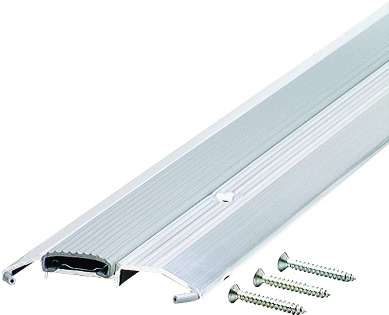 M-D M-D 08102 Low Threshold, 36 in L, 3-3/4 in W, Aluminum, Silver