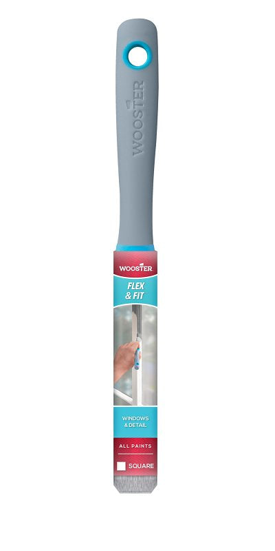 WOOSTER BRUSH Wooster FLEX & FIT 8711 Chalk Paint Brush, 3/4 in W, Square Brush, 2 in L Bristle, Polyester Blend Bristle