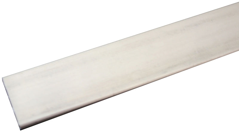 M-D M-D 60731 Flat Bar, 3/4 in W, 48 in L, 1/8 in Thick, Aluminum, Mill, 6063 Grade