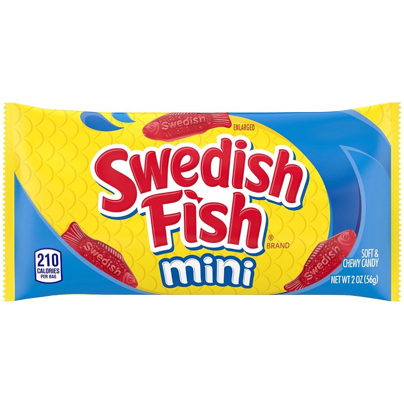SWEDISH FISH Swedish Fish 110373 Swedish Fish Chewy Candy, Red Berry, 2 oz