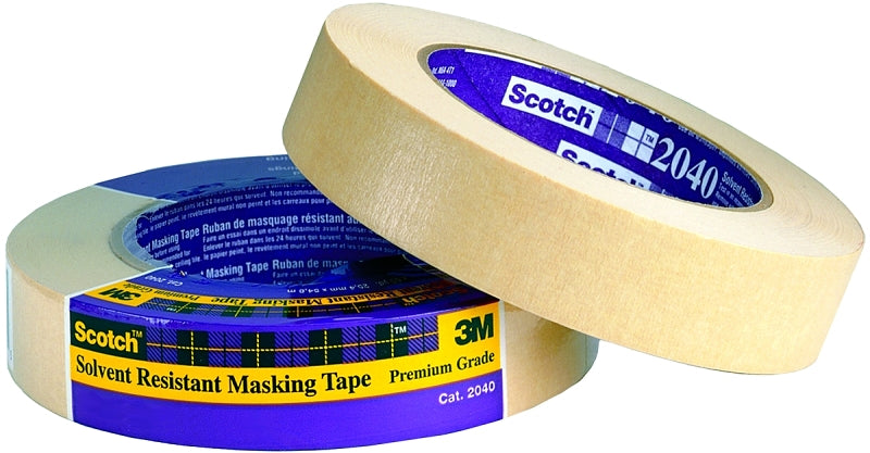 SCOTCH Scotch 2040-1.5A-B Masking Tape, 60 yd L, 1-1/2 in W, Paper Backing, Natural PAINT SCOTCH