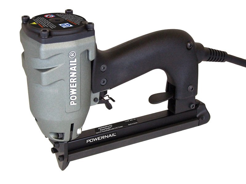 POWERNAIL COMPANY INC Powernail PTACK54E Electric Carpet Stapler, 3/16 in Crown, Divergent Staple, 83 Magazine