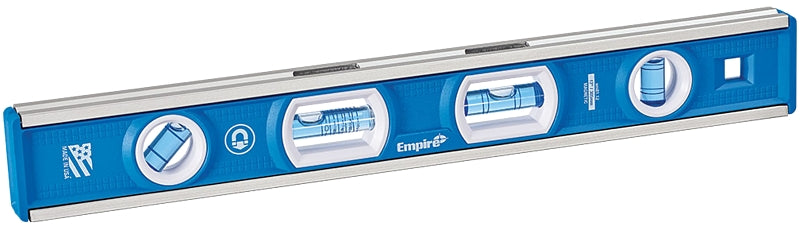 EMPIRE Empire em81.12 Tool Box Level, 12 in L, 4-Vial, Magnetic, Aluminum TOOLS EMPIRE