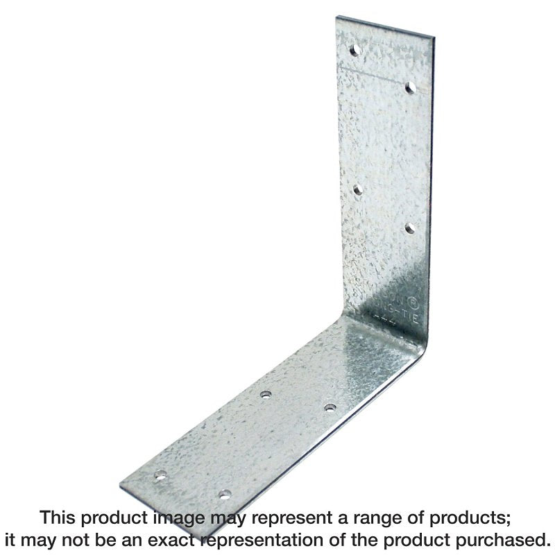 SIMPSON STRONG-TIE Simpson Strong-Tie A44 Angle, 4-3/8 in W, 4-9/16 in D, 1-1/2 in H, Steel, Galvanized/Zinc