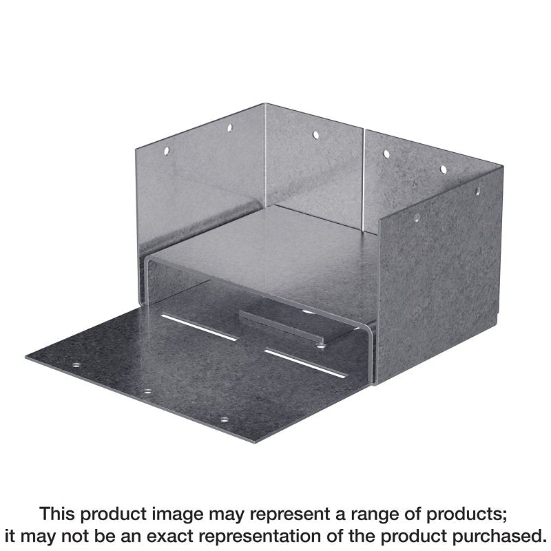 SIMPSON STRONG-TIE Simpson Strong-Tie ABW ABW44Z Post Base, 4 x 4 in Post, 16 ga Gauge, Steel, ZMAX