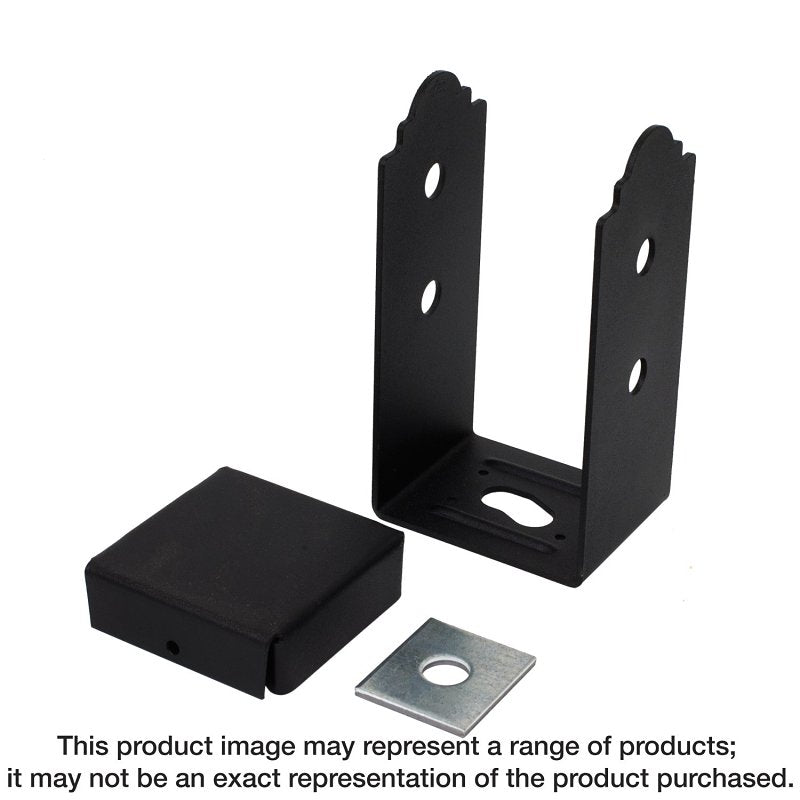 SIMPSON STRONG-TIE Simpson Strong-Tie APB Series APB66 Post Base, 11,450 lb Down DF/SP, 1260 lb Uplift, 6 x 6 in Post, 12 ga, Steel, Black