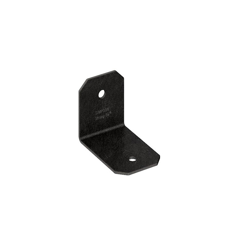 SIMPSON STRONG-TIE Simpson Strong-Tie Avant APVA21 90 deg Ornamental Angle, 1-1/2 to 2 in W, 1-3/8 in D, Steel, Black, Powder-Coated