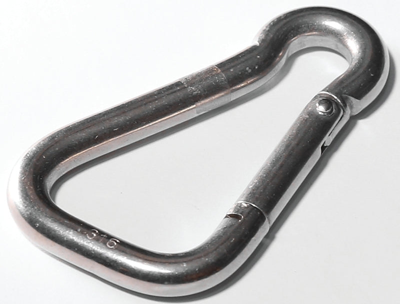 BARON Baron S24502-1/4 Spring Snap, 5/16 in Snap Opening, 2-3/8 in L Dimensions, 400 lb Working Load