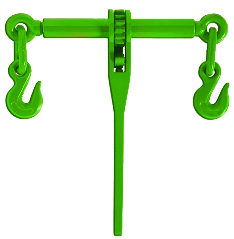 BARON MFG Baron RLB3812 Load Binder, 9200 lb Working Load, Double-Acting End Fitting, 3/8 to 1/2 in Chain/Rope, Ratchet Handle