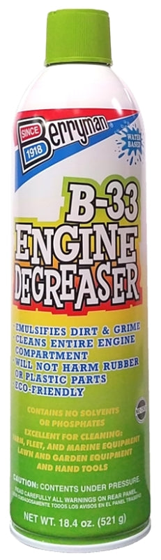 BERRYMAN PRODUCTS Berryman 1133 Engine Degreaser, 18.4 oz Aerosol Can, Liquid AUTOMOTIVE BERRYMAN PRODUCTS