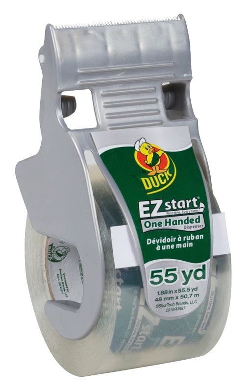 DUCK Duck 1259457 Packaging Tape, 55 yd L, 1.88 in W, Clear PAINT DUCK
