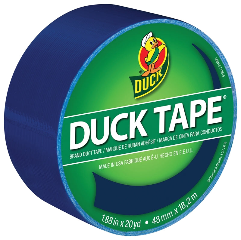 DUCK Duck 1304959 Duct Tape, 20 yd L, 1.88 in W, Blue