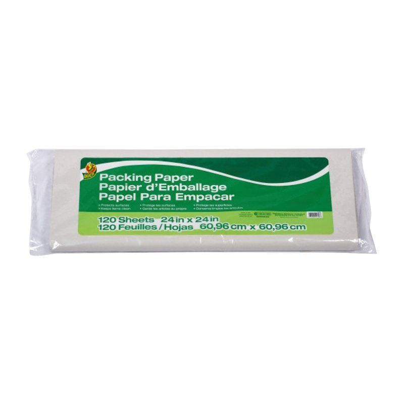 DUCK Duck 1139951 Packing Paper, 24 in L, 24 in W, White HOUSEWARES DUCK