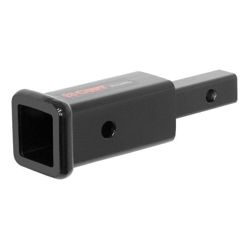CURT Curt 45785 Receiver Tube Adapter, 350 lb, Carbon Steel, Gloss/Powder-Coated, For: 1-1/4 to 2 in Shanks AUTOMOTIVE CURT